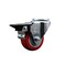 Service Caster 3'' Red Poly Wheel Swivel Bolt Hole Caster with Posi Lock Brake SCC-BH20S314-PPUB-RED-PLB - alternate 1